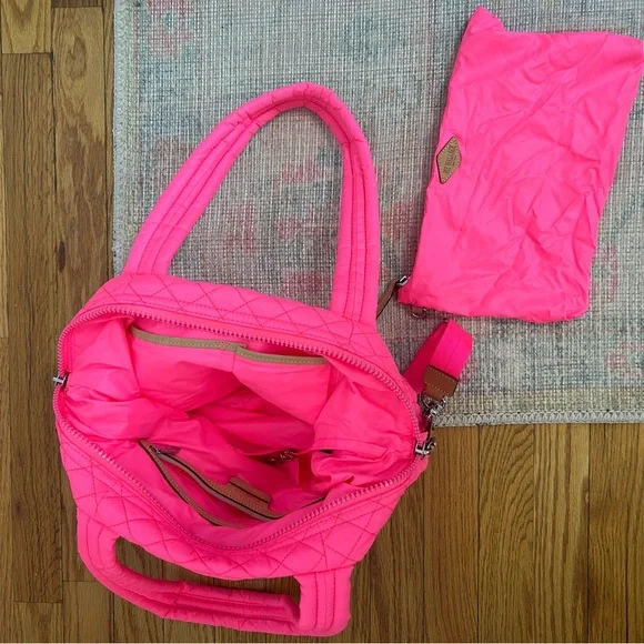 MZ Wallace Medium Sutton Deluxe Neon Pink - Picture 2 of 3